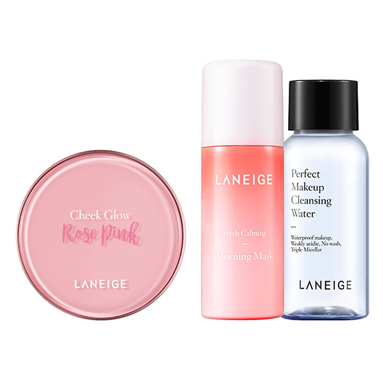 Má hồng dạng nước Laneige Cheek Glow (9g) - Tặng Nước tẩy trang (30ml) + Mặt nạ dưỡng (30g)