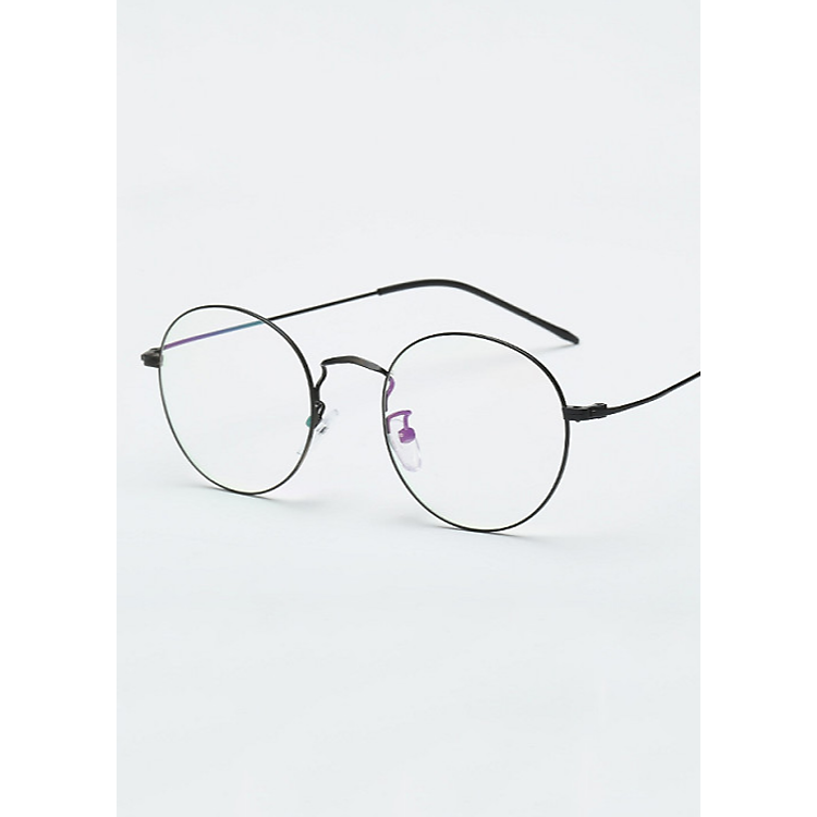 Kính Giả Cận, Gọng Kính Cận Nam Nữ Mắt Tròn Gọng Titan Siêu Mảnh Dẻo Không Độ Hàn Quốc - BLUE LIGHT SHOP