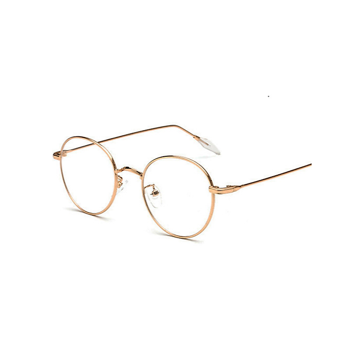 Kính Giả Cận, Gọng Kính Cận Nam Nữ Dáng Tròn Gọng Vàng Không Độ Hàn Quốc - BLUE LIGHT SHOP