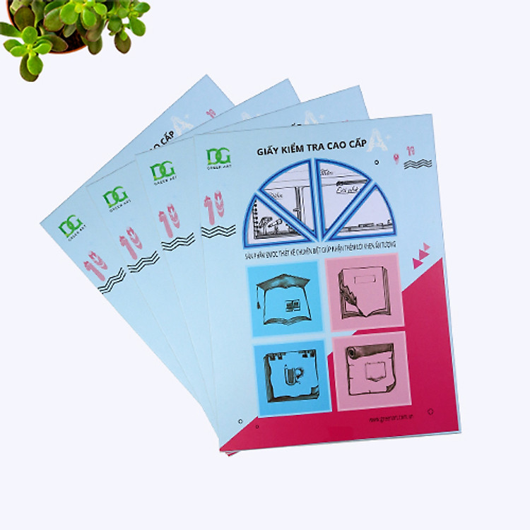 Giấy Kiểm Tra Kẻ Ngang GKT08 Green Art (15 tờ) - Ảnh 4