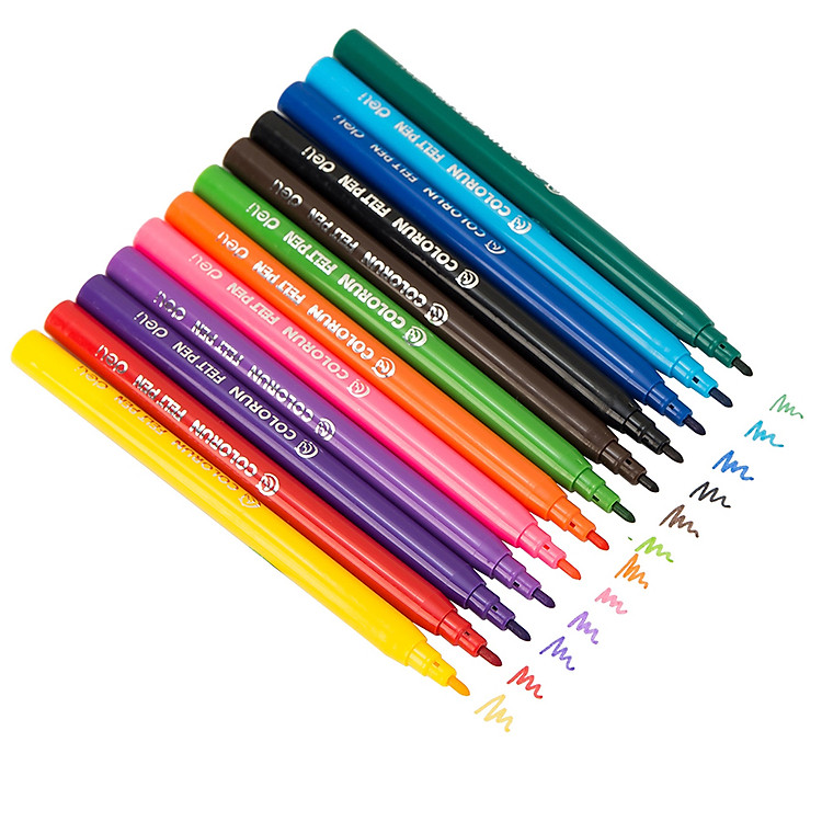 Vĩ Bút Dạ Nước Deli C10023 (24 màu) - Ảnh 7