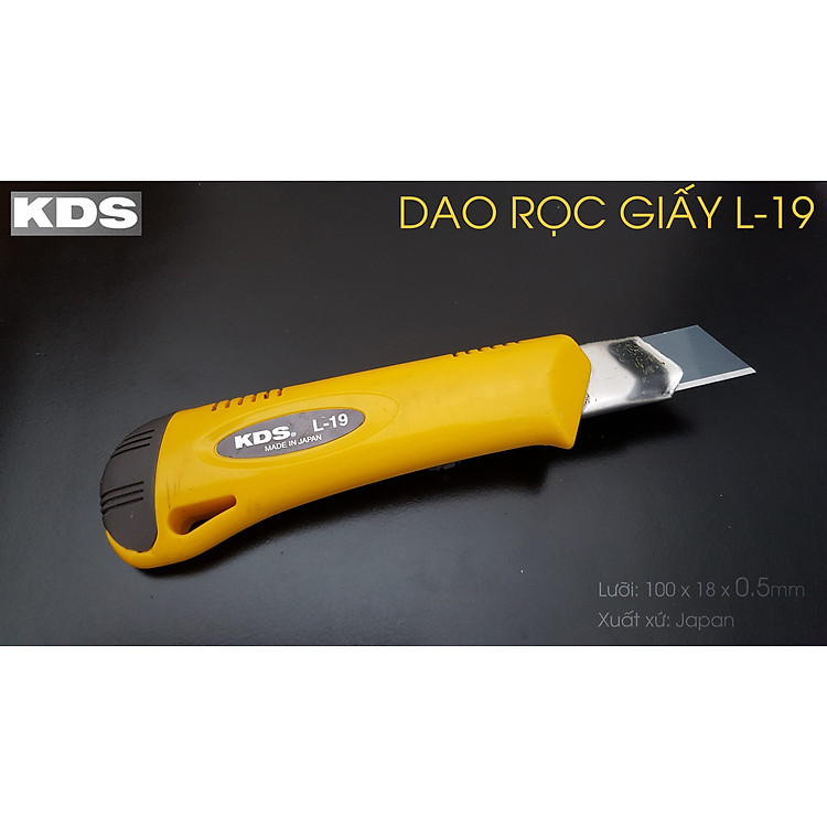 DAO RỌC GIẤY KHÓA XOAY KDS L-19 - Ảnh 2