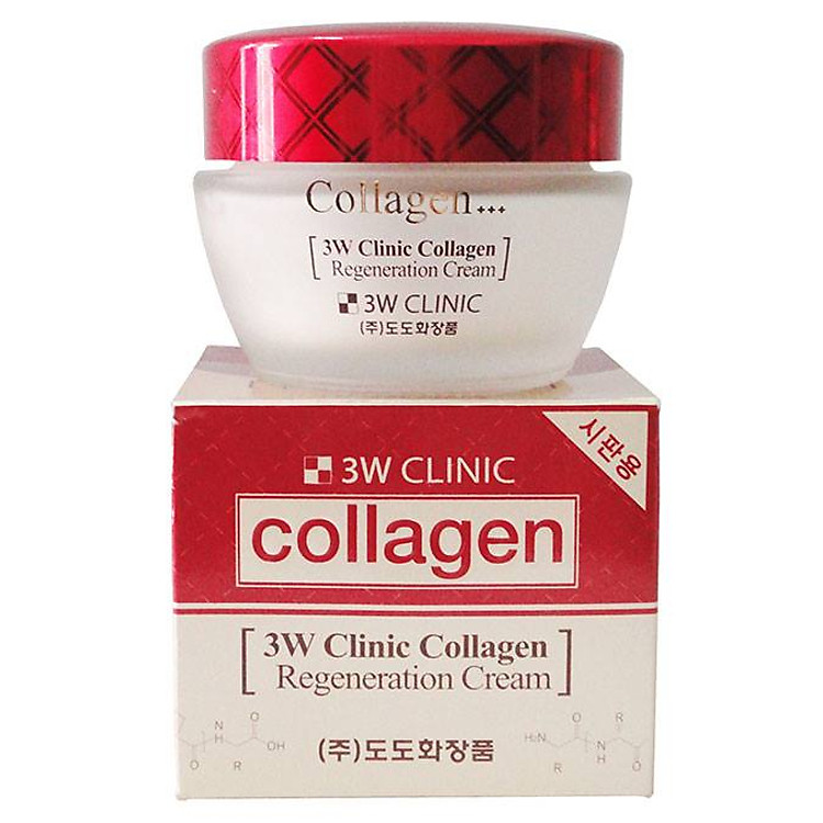Kem dưỡng da - kem dưỡng trắng da săn chắc chống lão hóa chiết xuất từ Collagen 3W Clinic Hàn Quốc 60g