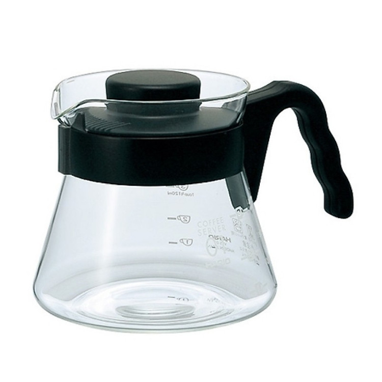 Bình Nước Thủy Tinh Phục Vụ Cà Phê Hario V60 Coffee Server 450ml, VCS-01B