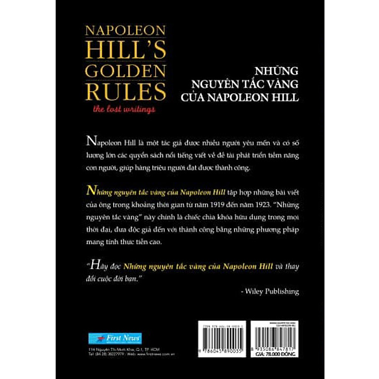 Những Nguyên Tắc Vàng Của Napoleon Hill (Tái Bản) - Ảnh 4