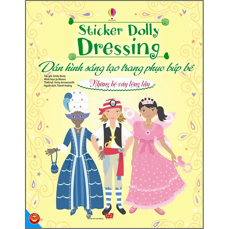 Dán Hình Sáng Tạo Trang Phục Búp Bê