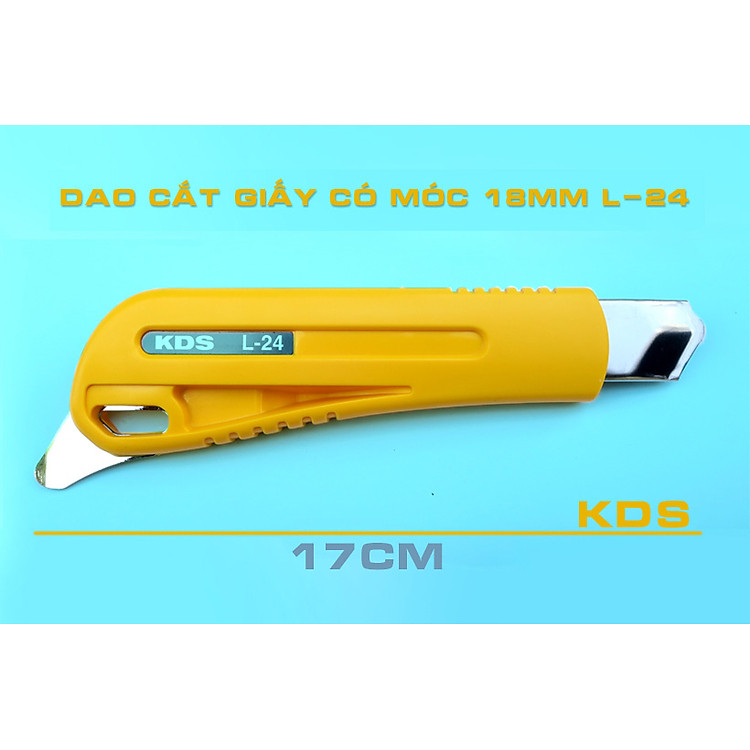 DAO RỌC GIẤY CÓ MÓC 18MM KDS L-24 - Ảnh 6