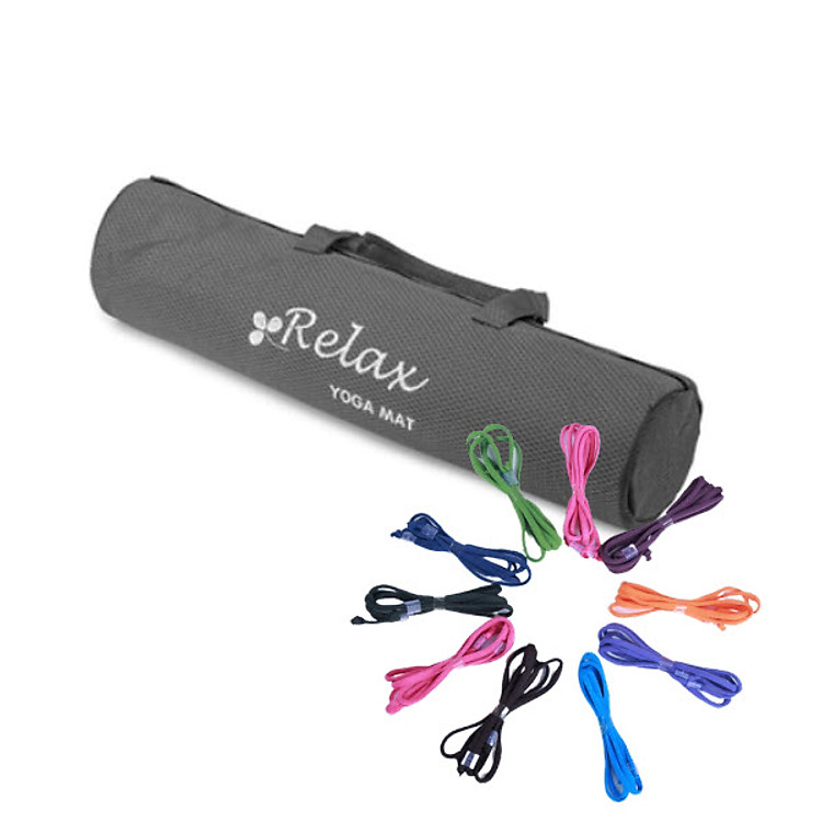 Túi đựng thảm yoga Yesure Relax cao cấp lót PVC ( giao màu ngẫu nhiên) + tặng dây buộc thảm yoga