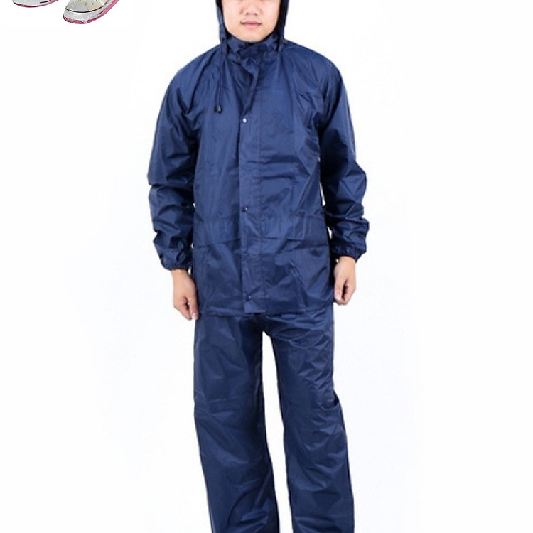 Áo mưa bộ vải dù cao cấp - tặng áo mưa bảo vệ giày