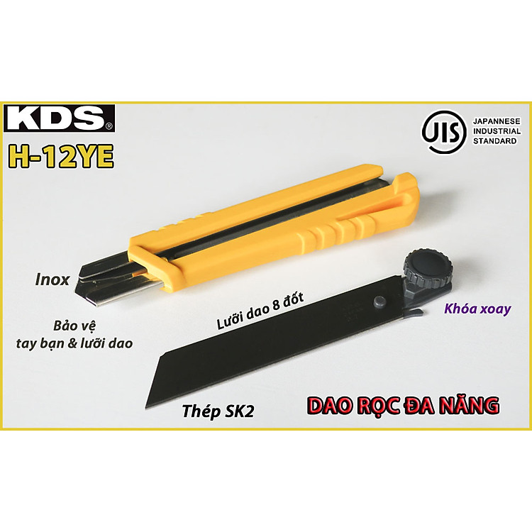 DAO RỌC ĐA NĂNG KHÓA XOAY 25mm KDS H-12 - Ảnh 6