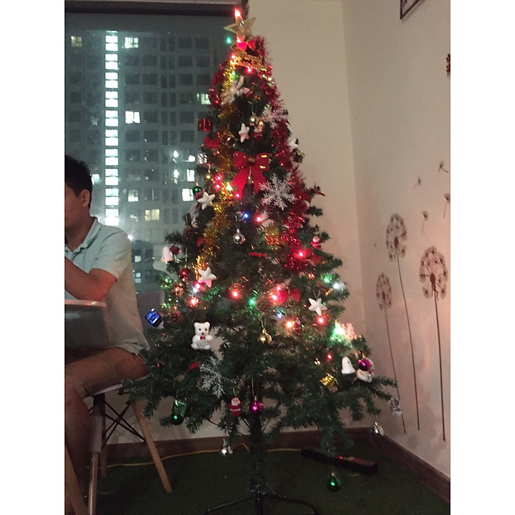 Cây Thông Noel B-star 1,8m tặng kèm 1 bộ phụ kiên đầy đủ (~120 phụ kiện)