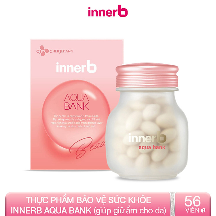 Thực Phẩm Bảo Vệ Sức Khỏe & giữ ẩm cho da INNERB AQUA BANK (Hộp 56 viên)