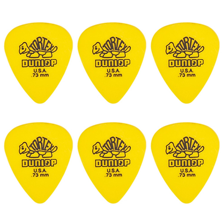 USA Dunlop 6 Tortex 0.73mm - Móng gảy/phím đánh đàn Guitar/Bass