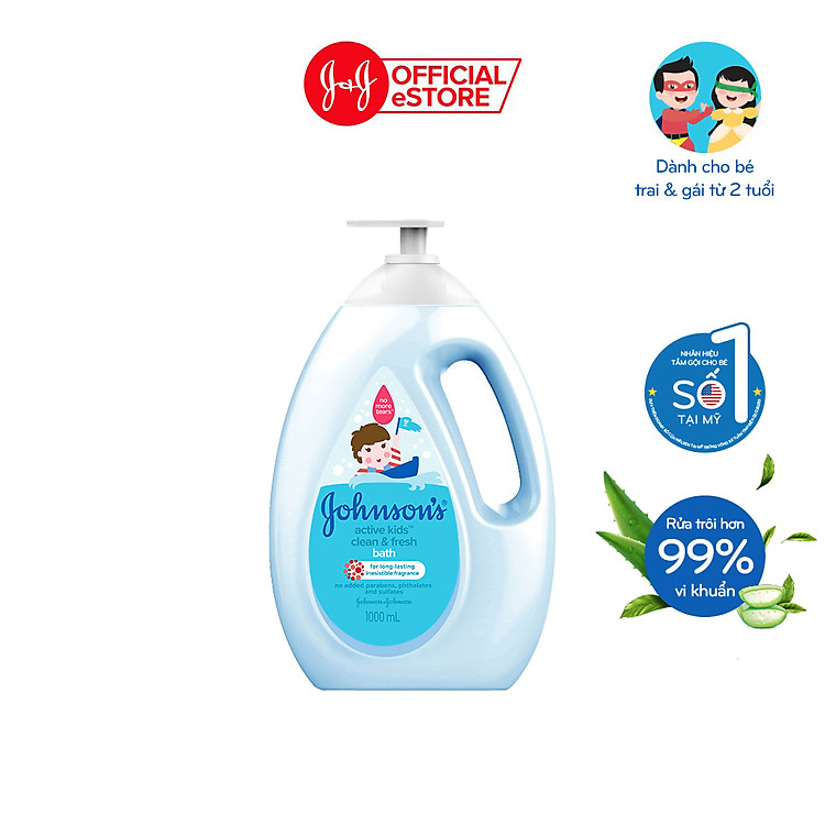 Bộ 2 chai sữa tắm Johnson's Baby cho bé - Dung Tích 1000mlx2