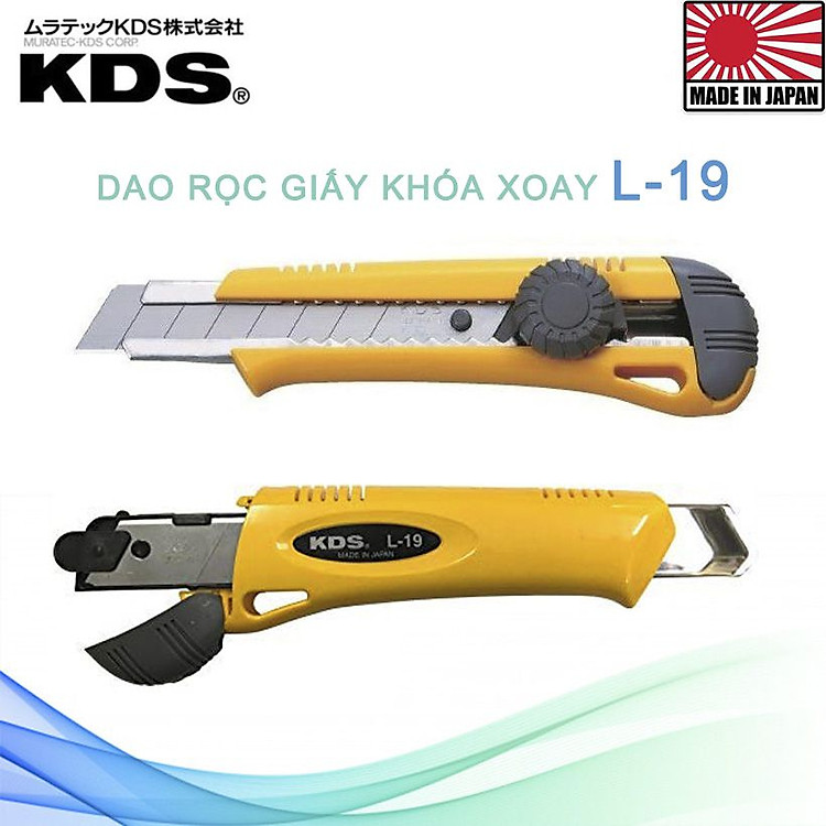 DAO RỌC GIẤY KHÓA XOAY KDS L-19 - Ảnh 7