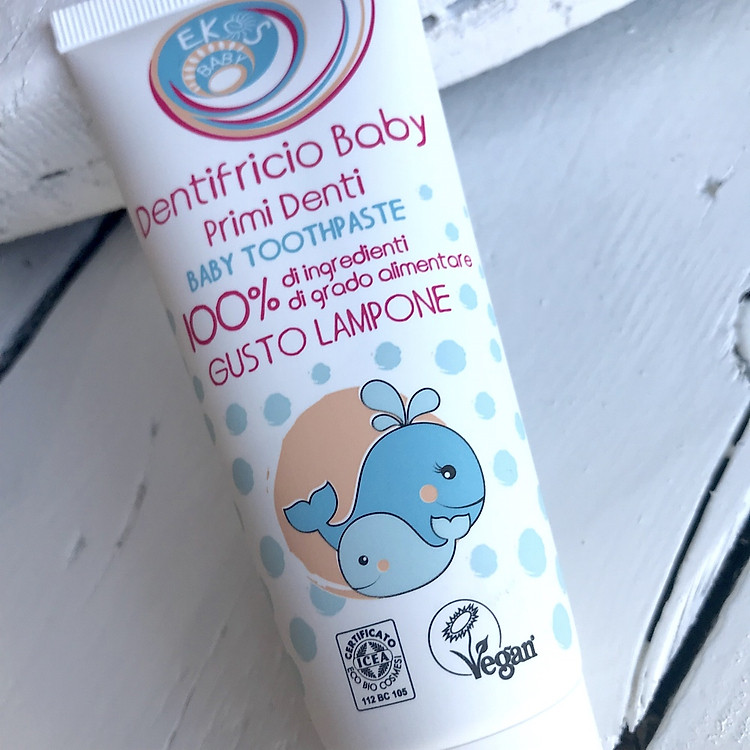 Kem đánh răng hữu cơ cho bé chiết xuất hoa cúc và mâm xôi 75ml