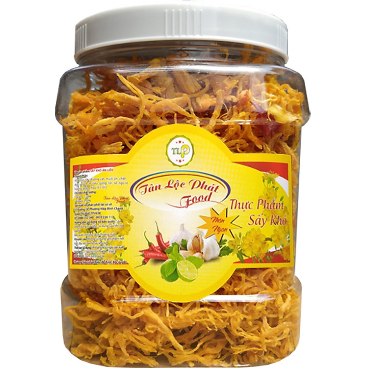 500G KHÔ GÀ BƠ TỎI THƠM NGON CHẤT LƯỢNG