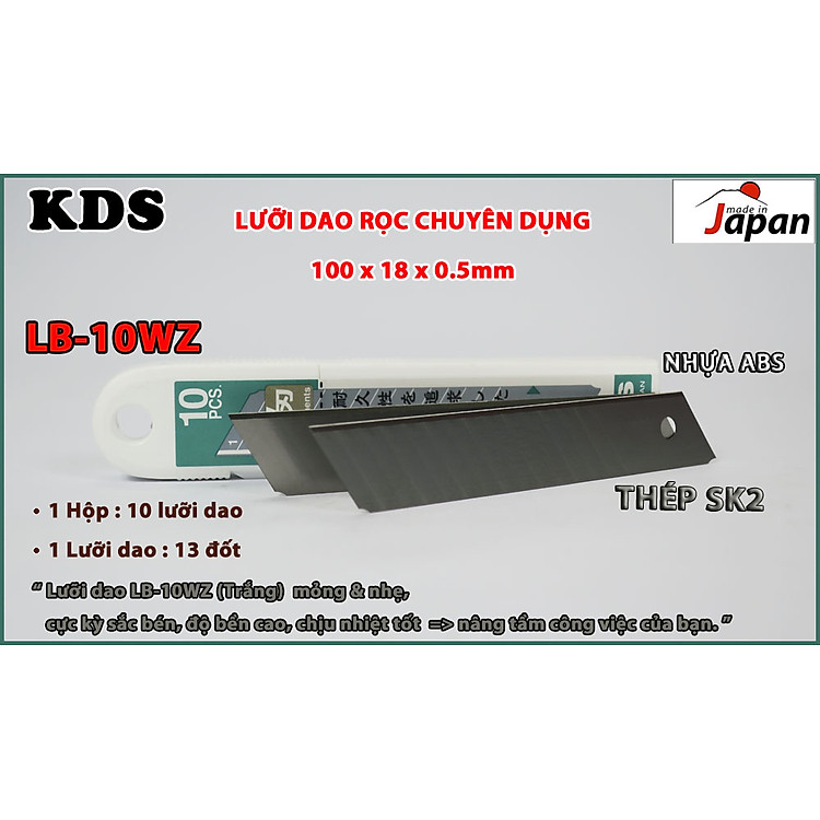 Lưỡi Dao 18mm KDS LB-10WZ - Ảnh 5
