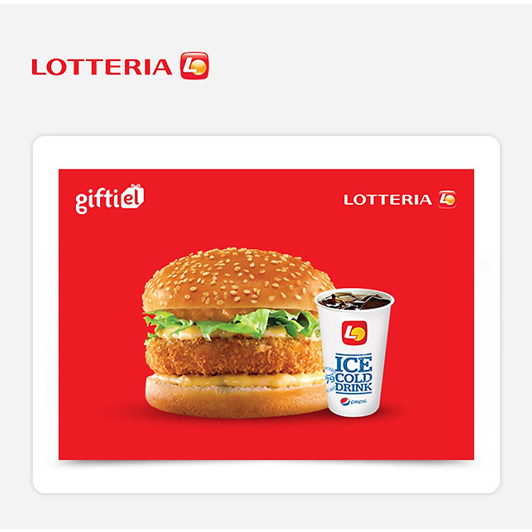 Lotteria - Shrimp Burger Set