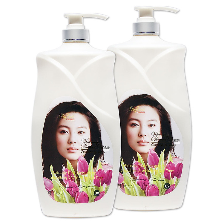 2 Sữa Tắm Trắng Da Sữa Dê Bigcare Cao 1200ml