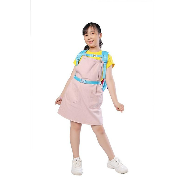 Ba Lô Chống Gù Genius Box F2-Mermaid B-12-108 Xanh Nhạt - Ảnh 5