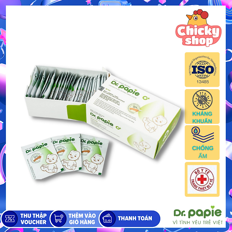 Gạc Rơ Lưỡi Dr Papie cho Bé Chính hãng Giá rẻ - Hình ảnh 2