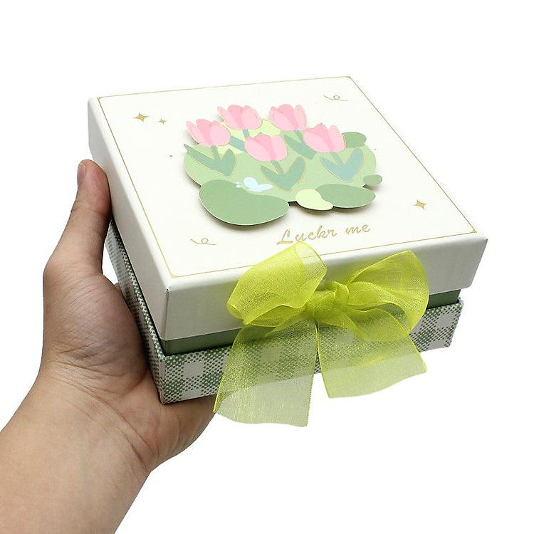 Hộp Quà Vuông Nắp Rời Size Nhỏ 15 x 15 cm - Ảnh 7