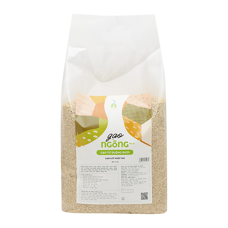 Gạo lứt Nhật J02 - Gạo Ngỗng túi 5kg
