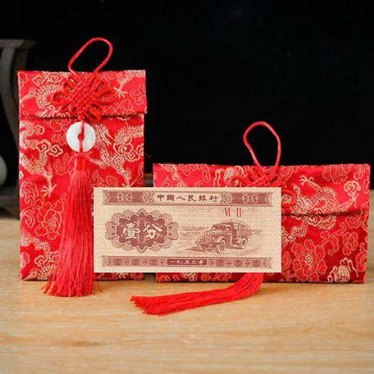 Túi gấm màu vàng loại 1