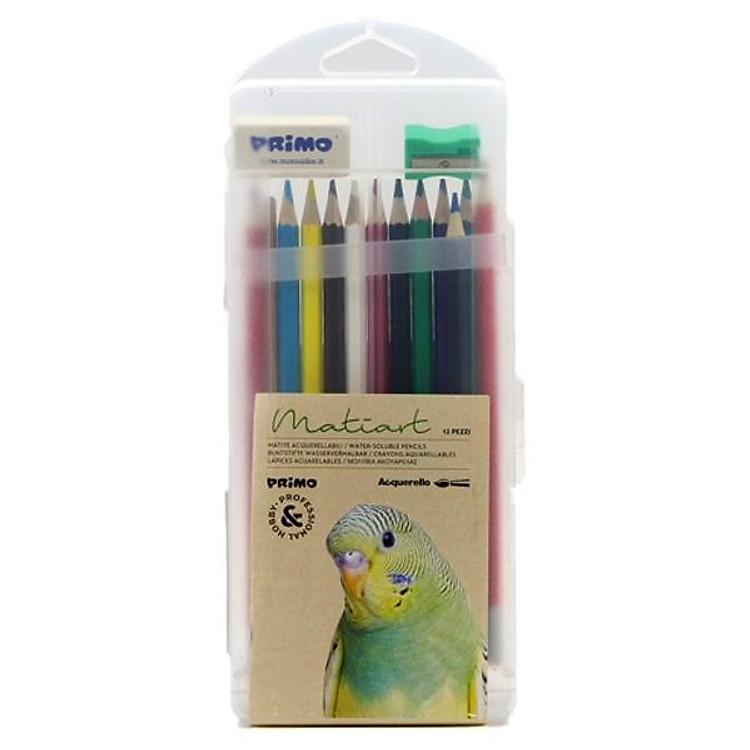 Hộp Bút Chì Màu Lục Giác Hòa Tan Trong Nước Ø 3,3 mm (12 chiếc)