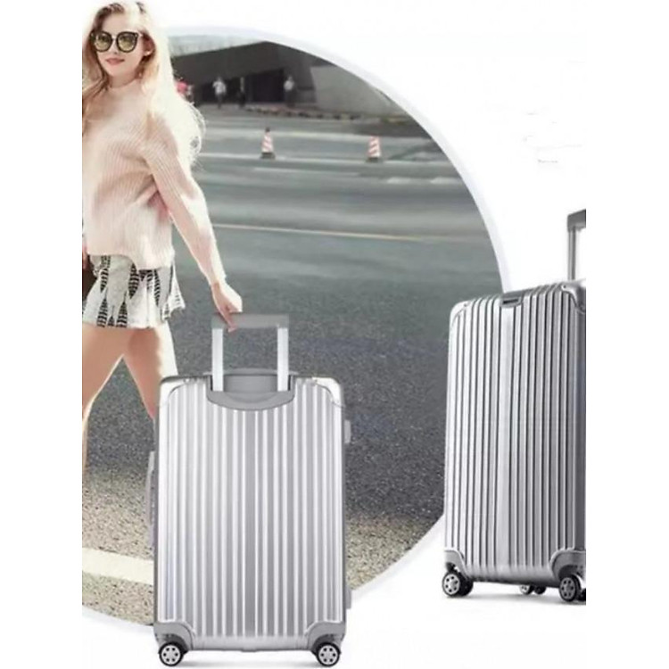 Vali Dây Kéo Màu Xám size 28