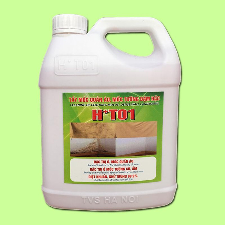 Tẩy mốc HT01 (Tẩy mốc quần áo, mốc tường đậm đặc H+T01-1,8L)