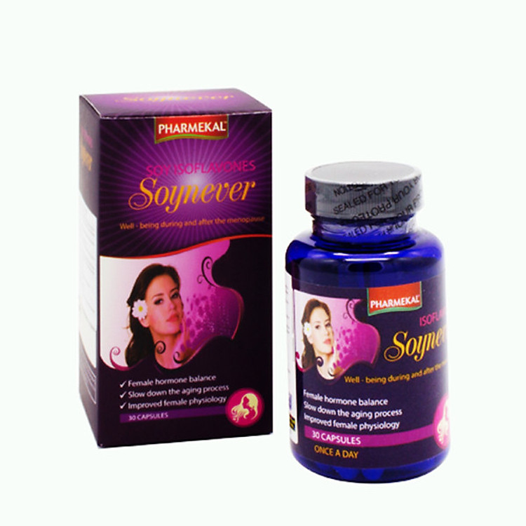 Viên Uống Bổ Sung Nội Tiết Tố Nữ Soy Isoflavones Pharmekal - 30 Viên