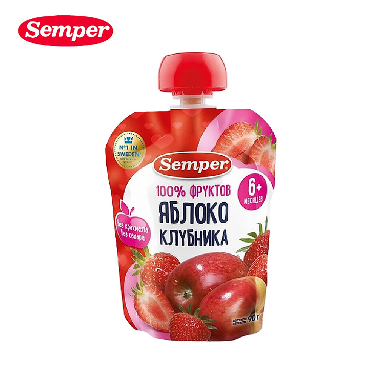 Trái cây nghiền Semper 90g cho bé Đảm bảo Giá rẻ - Hình ảnh 2