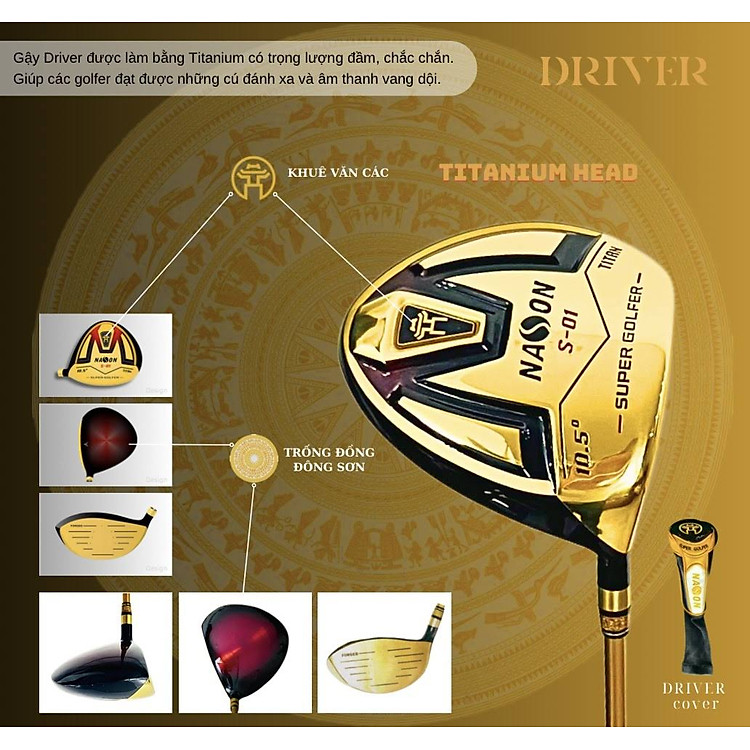 Gậy Fairway 3 - Trống đồng đông sơn | Nason Golf