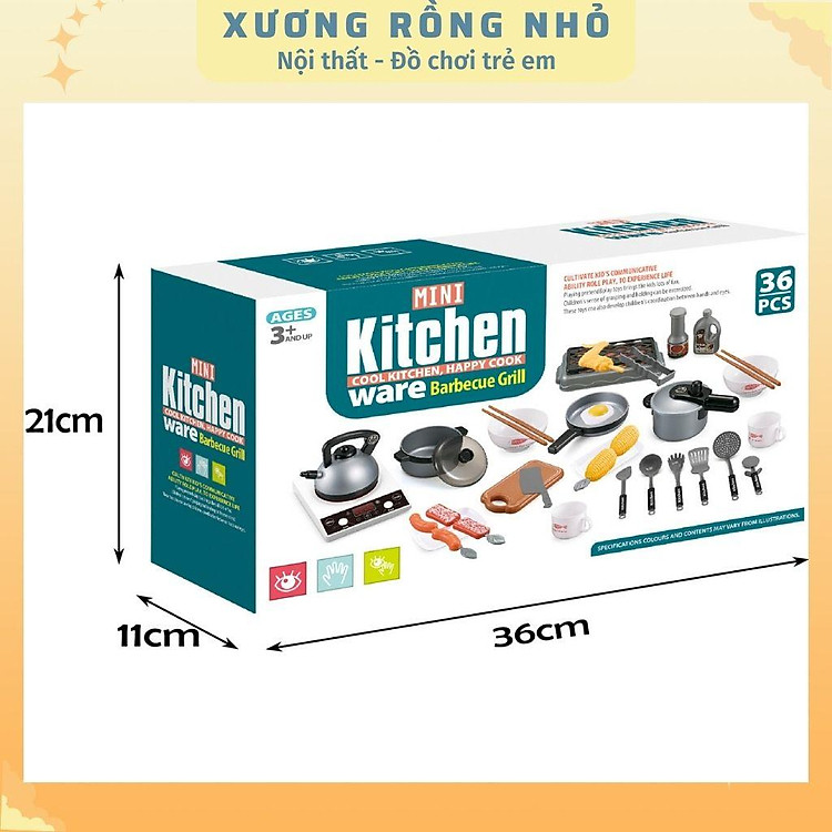 Mua Đồ chơi nấu ăn 36 chi tiết an toàn Chính hãng Giá tốt - Hình ảnh 3