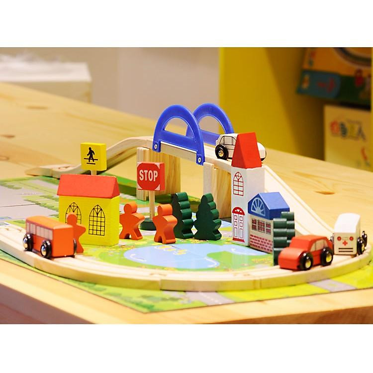 Đồ chơi xếp hình giao thông 40 chi tiết Chính hãng Ưu đãi - Hình ảnh 2