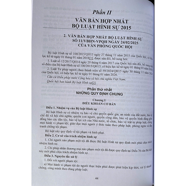 Bộ Luật Hình Sự Năm 2015 (Sửa Đổi, Bổ Sung Năm 2017, 2025) - Ảnh 4