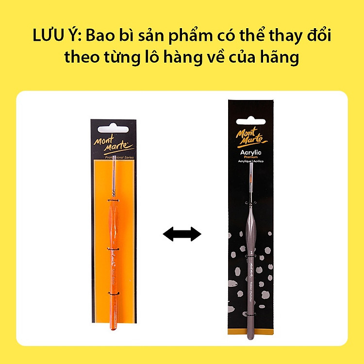 Cọ Tỉa Nhọn Taklon Detailer/Liner MONT MARTE (Các Kích Cỡ) - Ảnh 3