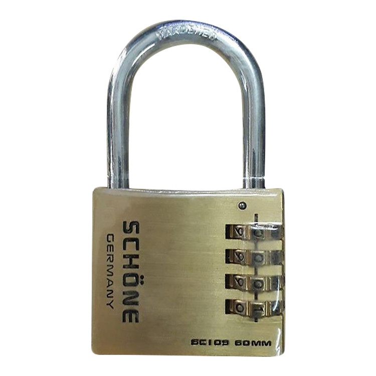 Ổ Khóa Mã Số Dọc 60mm Nguyên Khối Schone (Có Thể Thay Đổi Mã Khóa)