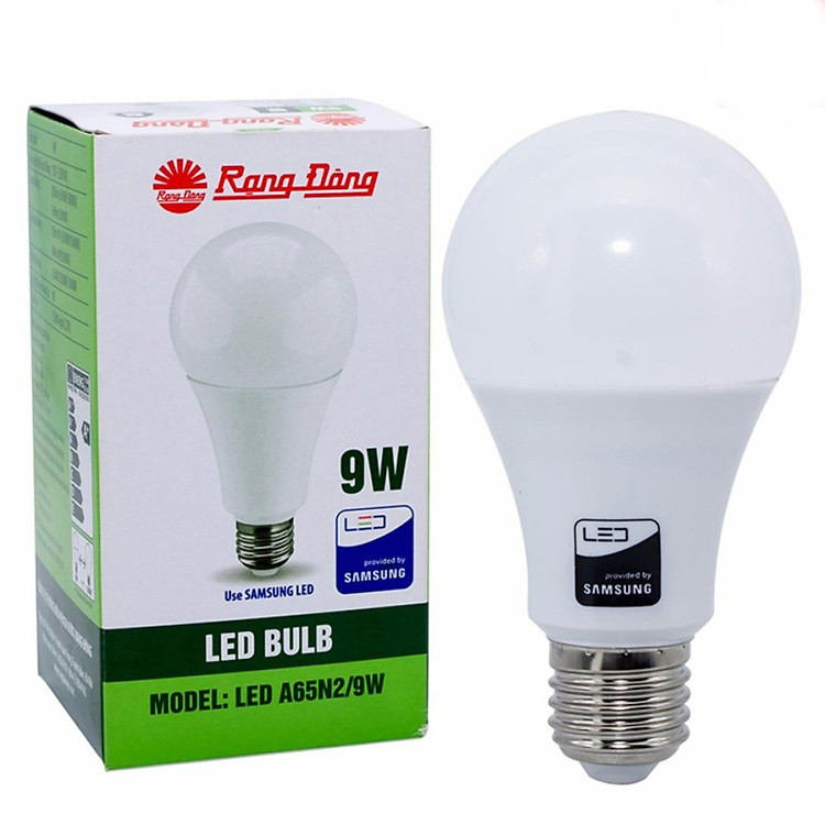 Combo 6 Bóng đèn led tròn 9W Rạng Đông, Model LED BULB LED A60N1/9w