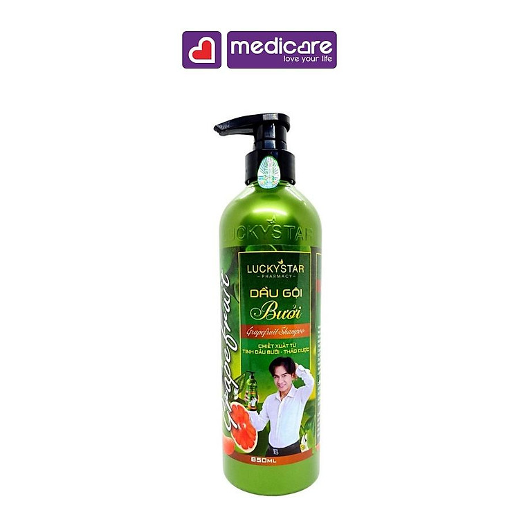 Dầu Gội Lucky Star Tinh Chất Bưởi Cao Cấp 850ml
