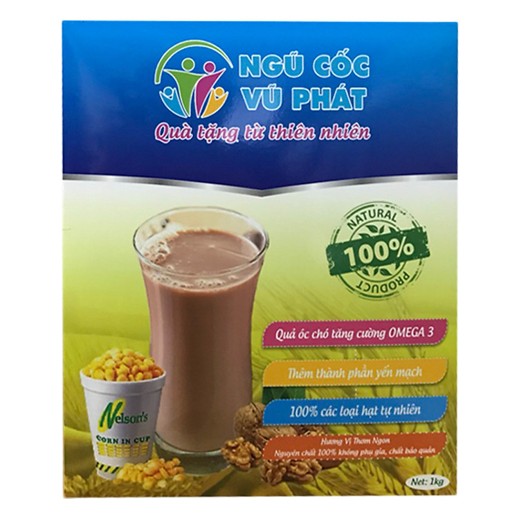 Bột Ngũ Cốc Vị Truyền Thống Vũ Phát (1Kg)