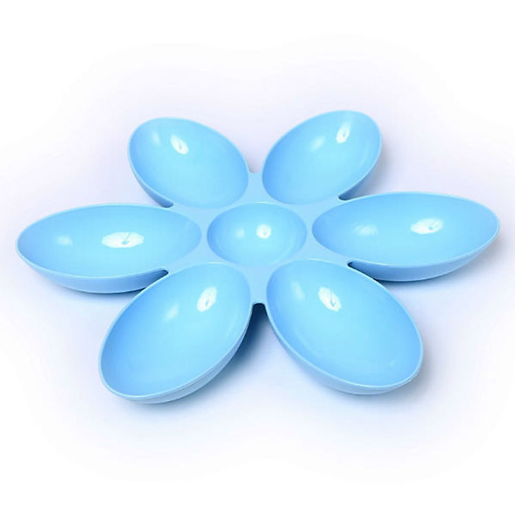 Bát Ăn Cho Chó Mèo 6 Ngăn Hình Hoa