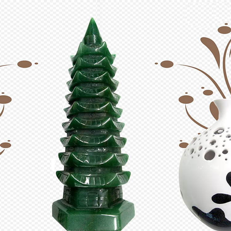 Tháp Văn Xương Thạch Anh Xanh (9 Tầng)