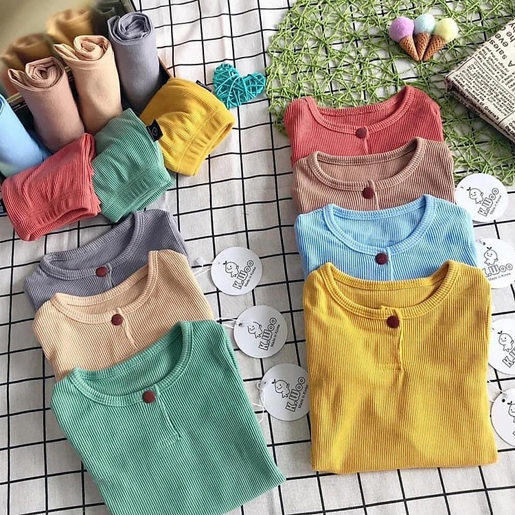 Bộ Thu Đông Cho Bé Bộ Len Tăm Dài Tay Kwoo Cho Bé Trai Bé Gái Chất Len Tăm Cao Cấp Siêu Co Giãn Giử Ấm Tốt Cho Bé