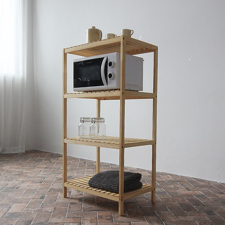 Kệ Lò Vi Sóng Khung Gỗ 4 Tầng OCHU - Oven Shelf 4F
