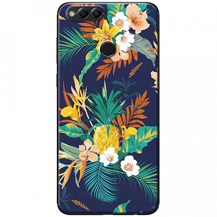 Ốp lưng dành cho Honor 7X mẫu Dứa hoa lá