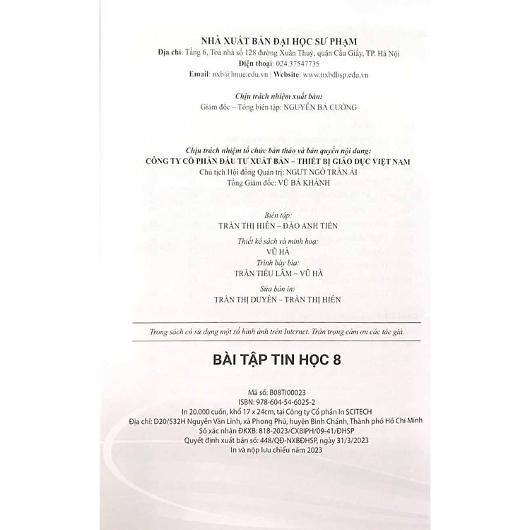 Bài Tập Tin Học 8 (Cánh Diều) (2023) - Ảnh 3