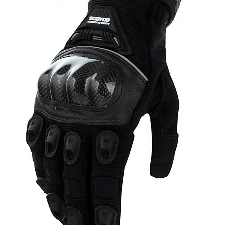 Găng tay motor xe máy gù cacbon MC14B-2